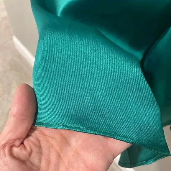 JVN By JOVANI Mini Party Dress Satin Green Size 2 - Picture 6 of 6